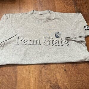 Vintage Starter Penn State University Gray Tshirt Size Large